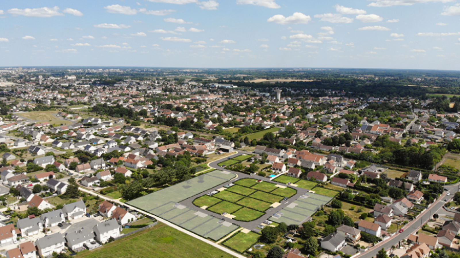 Terrain constructible de 397m2 à La Chapelle-Saint-Mesmin
