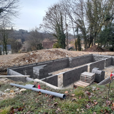 En direct du chantier : les fondations et la maçonnerie