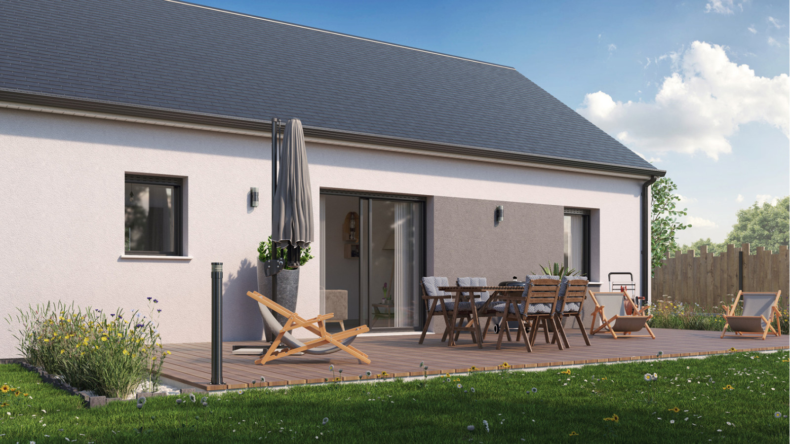 Maison neuve à Huisseau-sur-Mauves avec 2 chambres sur terrain de 744m2 / image 3