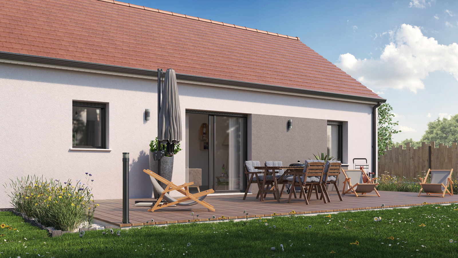 Maison neuve à Amilly avec 2 chambres sur terrain de 1224m2 / image 4