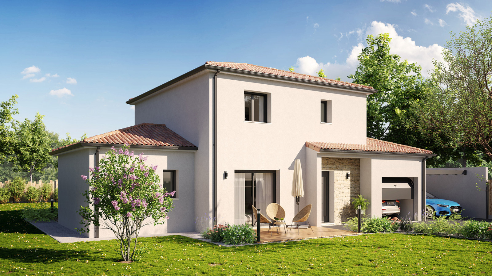 Maison neuve à Mortagne-sur-Sèvre avec 4 chambres sur terrain de 543m2 / image 2