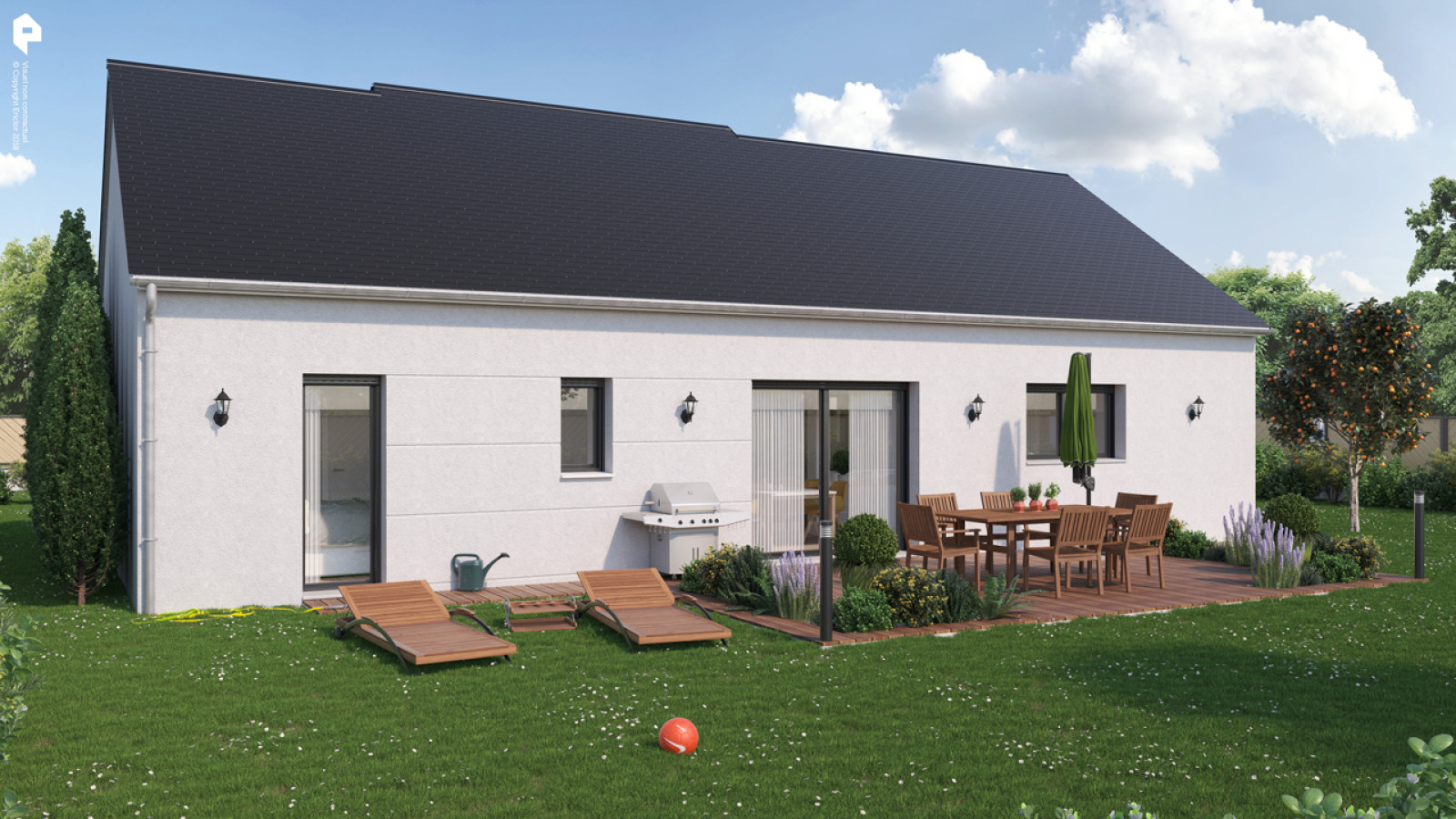 Maison neuve à Huisseau-sur-Mauves avec 3 chambres sur terrain de 405m2 / image 2