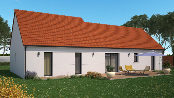 Maison neuve à Beaumont-en-Véron avec 4 chambres sur terrain de 700m2 - image 1