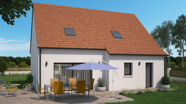 Maison neuve à Meung-sur-Loire avec 3 chambres sur terrain de 352m2 - image 1