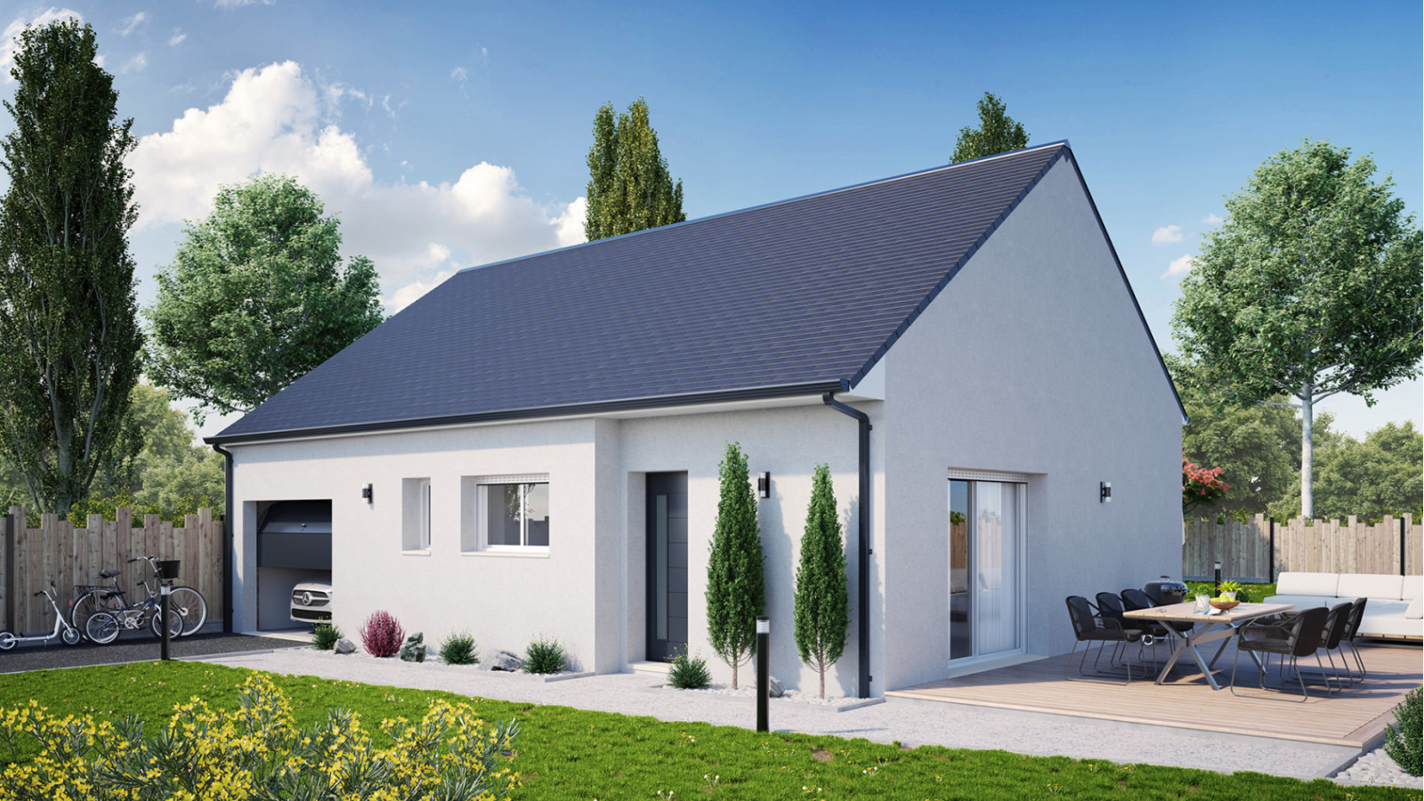Maison neuve à Noyers-sur-Cher avec 2 chambres sur terrain de 3100m2 / image 3