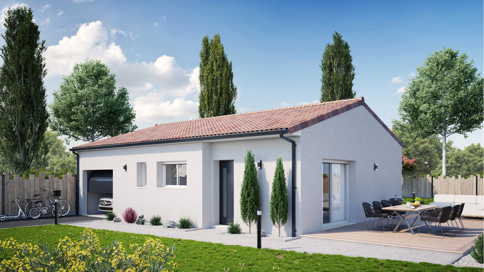 Maison neuve à Vivonne avec 2 chambres sur terrain de 536m2 / image 3