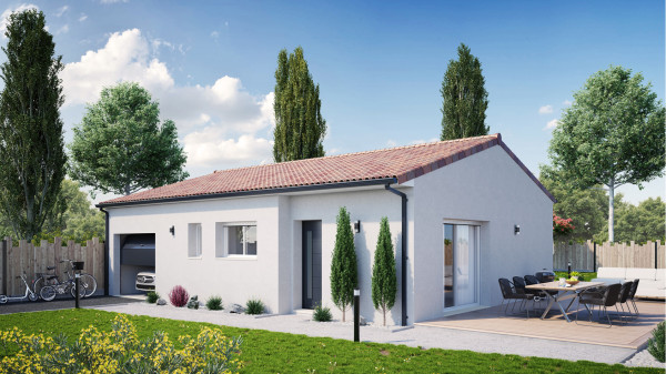 Maison neuve à Vivonne avec 2 chambres sur terrain de 536m2 - image 2