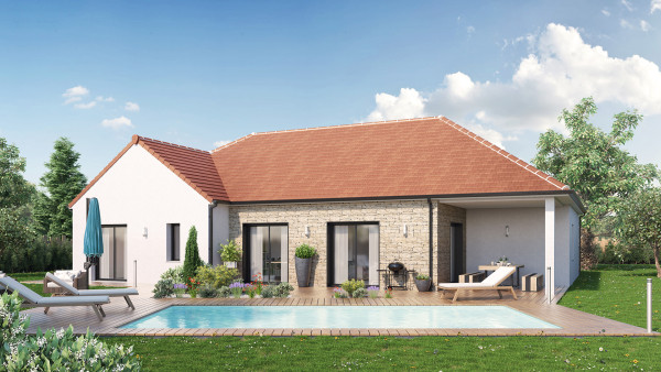 Maison neuve à Villemaréchal avec 3 chambres sur terrain de 753m2 - image 2