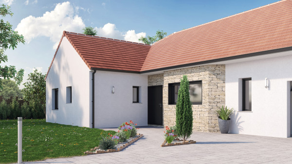 Maison neuve à Villemaréchal avec 3 chambres sur terrain de 753m2 - image 3