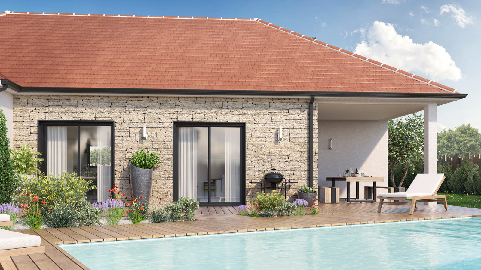 Maison neuve à Villemaréchal avec 3 chambres sur terrain de 753m2 / image 5