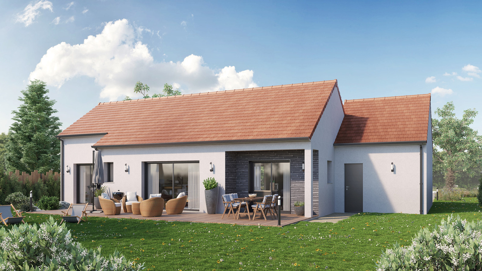 Maison neuve à Amilly avec 3 chambres sur terrain de 676m2 / image 3