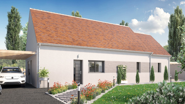 Maison neuve à La Ferté-Saint-Aubin avec 4 chambres sur terrain de 480m2 - image 1