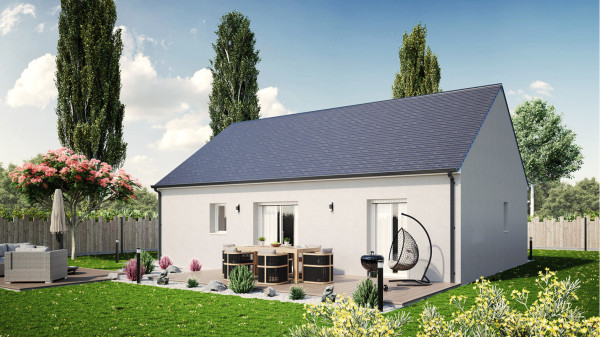Maison neuve à Amilly avec 2 chambres sur terrain de 676m2 - image 2