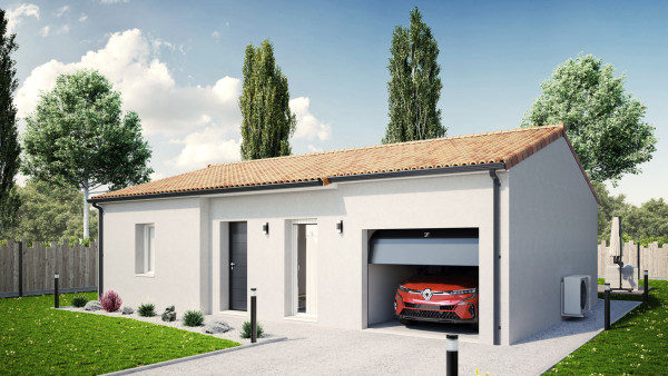 Maison neuve à Poitiers avec 2 chambres sur terrain de 1281m2 - image 1