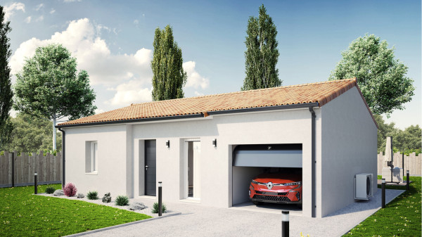 Maison neuve à Saint-Benoît avec 2 chambres sur terrain de 585m2 - image 1