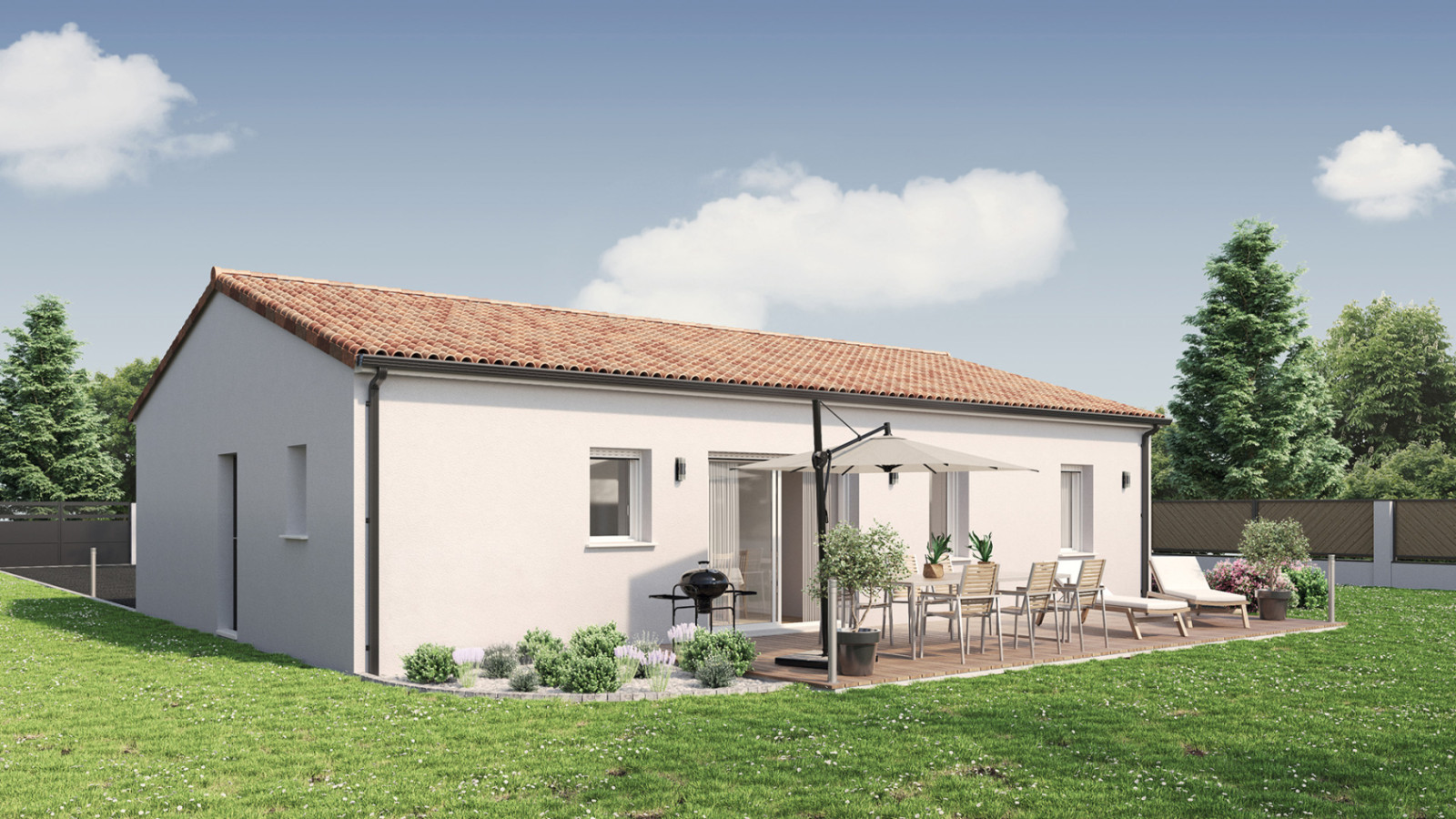 Maison neuve à Valence-en-Poitou avec 4 chambres sur terrain de 2480m2 / image 2
