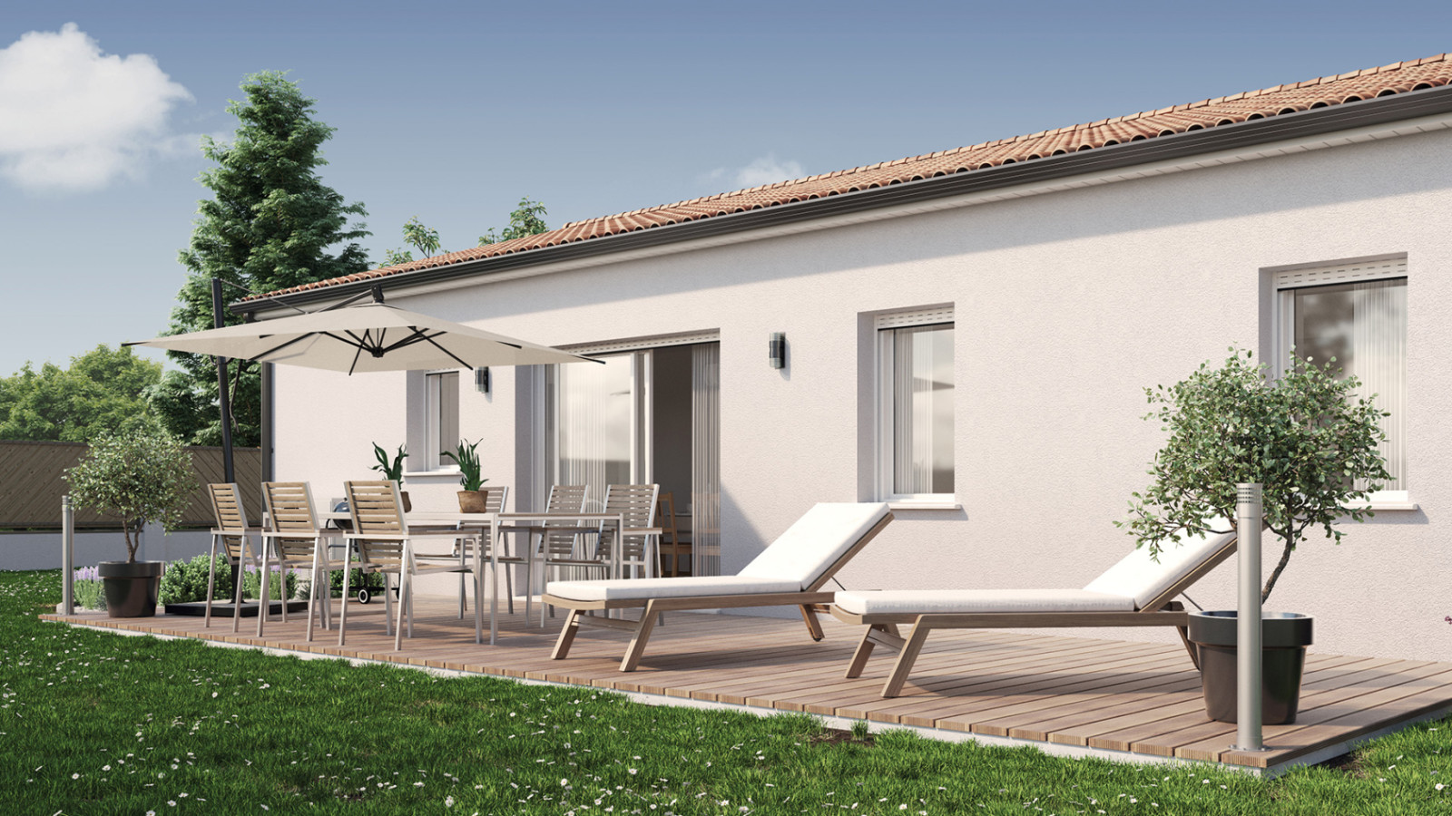 Maison neuve à Valence-en-Poitou avec 4 chambres sur terrain de 2480m2 / image 5