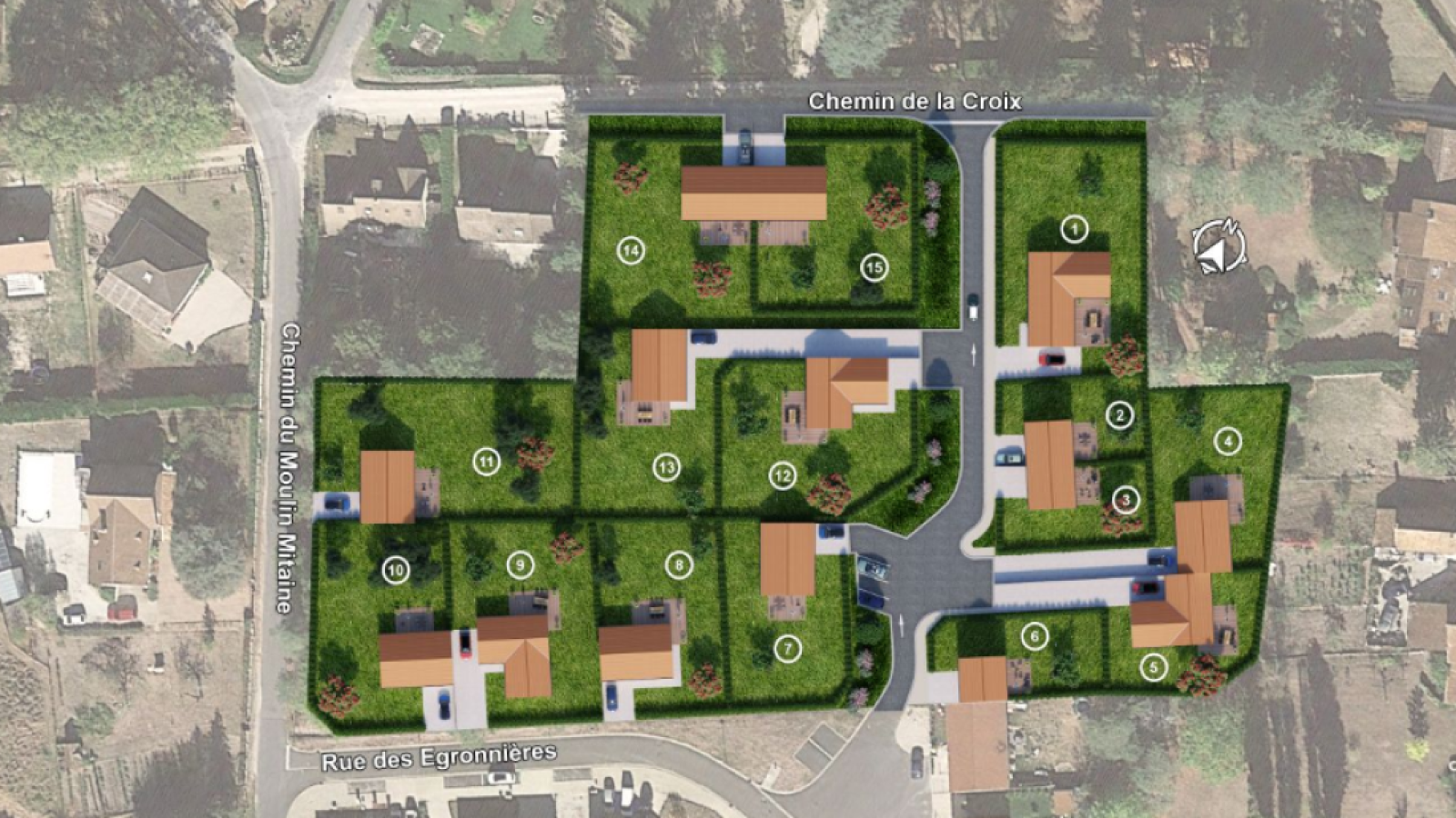 Terrain constructible de 393m2 à Ménestreau-en-Villette