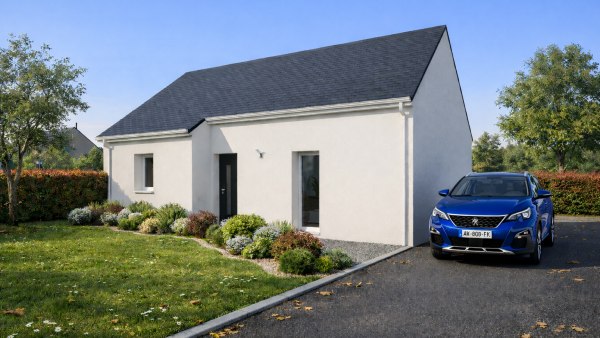 Maison neuve à Darvoy avec 2 chambres sur terrain de 562m2 - image 1