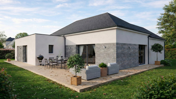 Maison neuve à Vendôme avec 4 chambres sur terrain de 673m2 - image 2