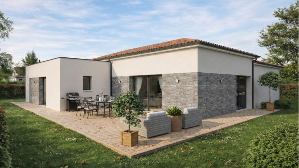 Maison neuve à Mortagne-sur-Sèvre avec 4 chambres sur terrain de 543m2 - image 2