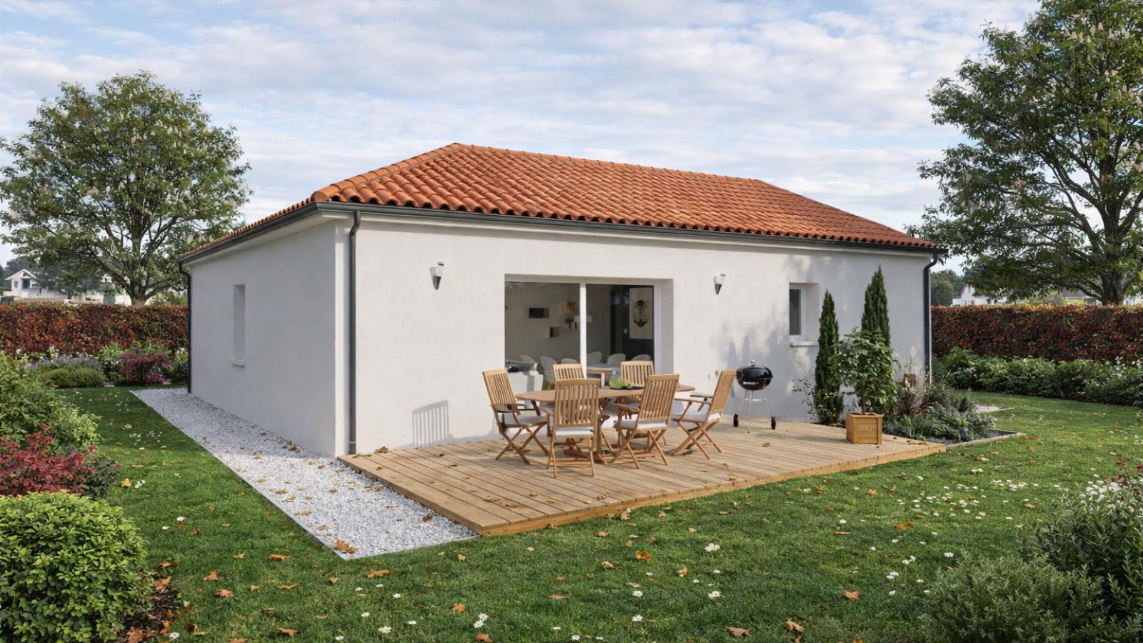 Maison neuve à Valence-en-Poitou avec 3 chambres sur terrain de 2480m2 / image 3