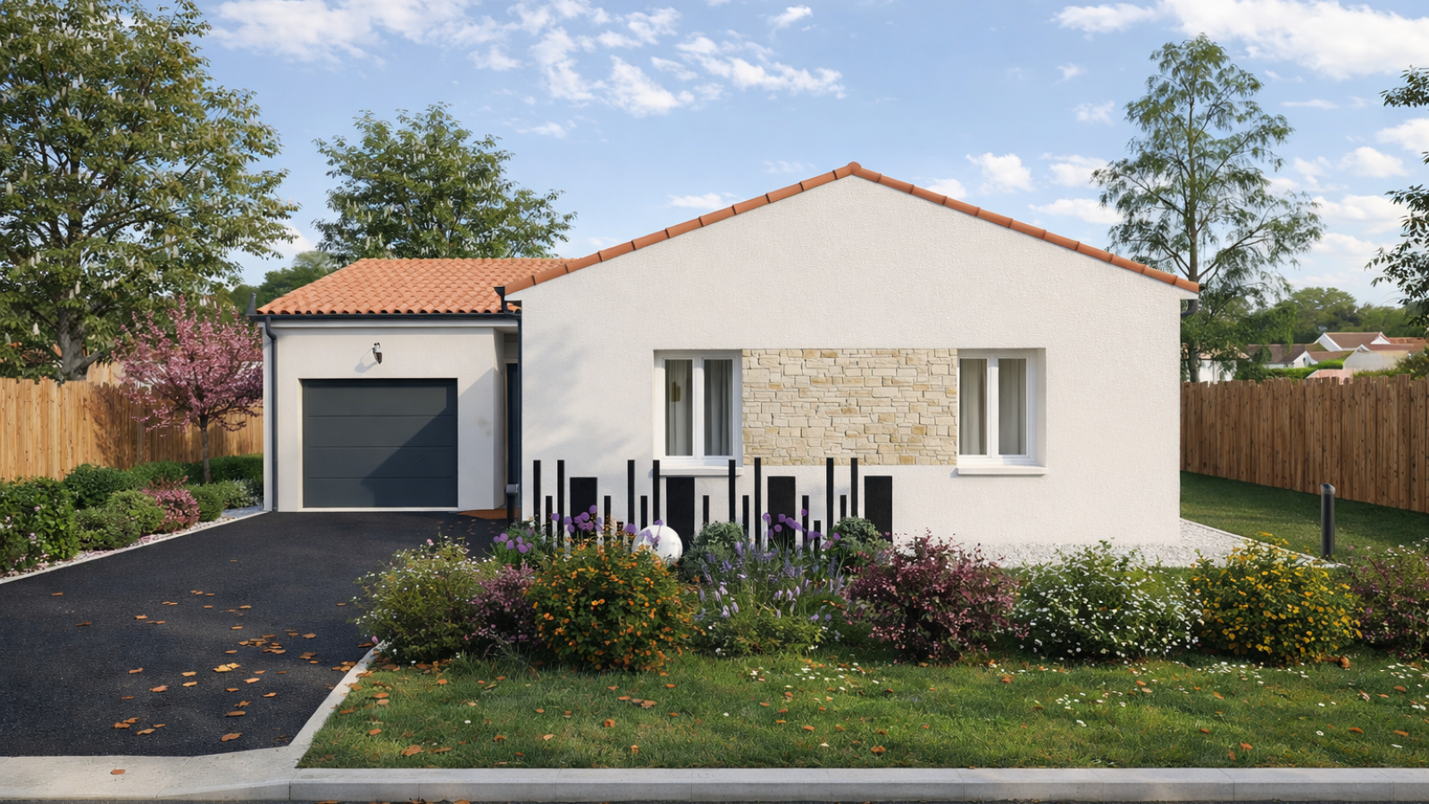 Maison neuve à Valence-en-Poitou avec 3 chambres sur terrain de 2480m2 / image 4