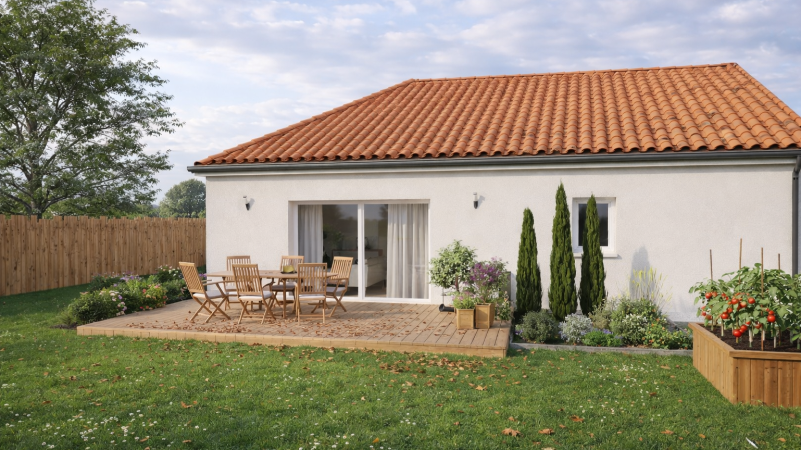 Maison neuve à Valence-en-Poitou avec 3 chambres sur terrain de 2480m2 / image 5