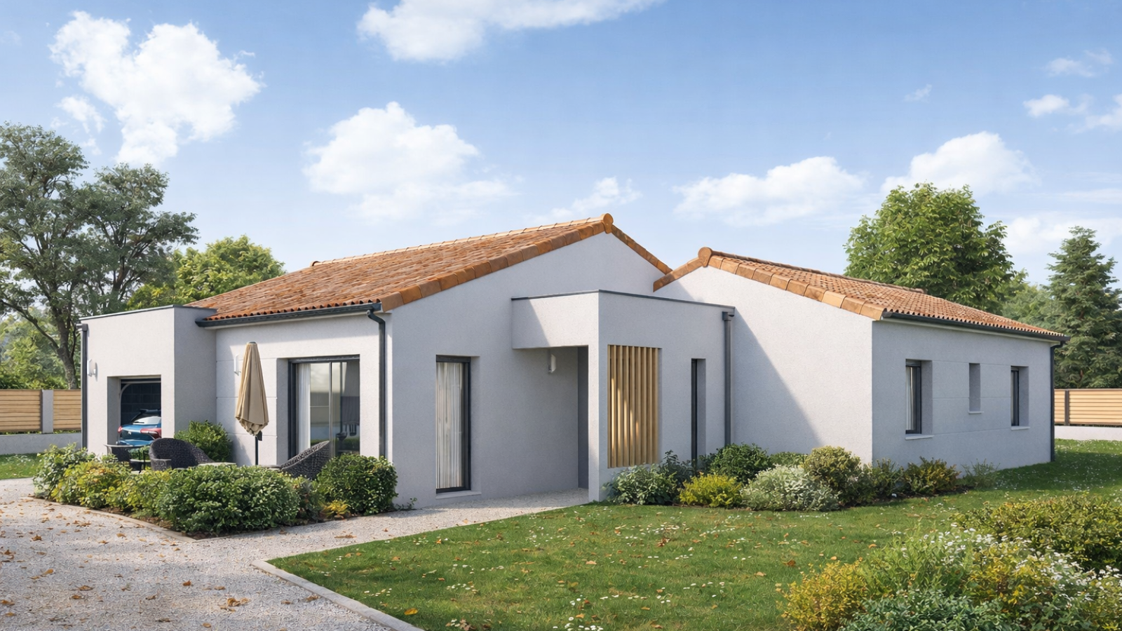 Maison neuve à Mortagne-sur-Sèvre avec 3 chambres sur terrain de 543m2 / image 2