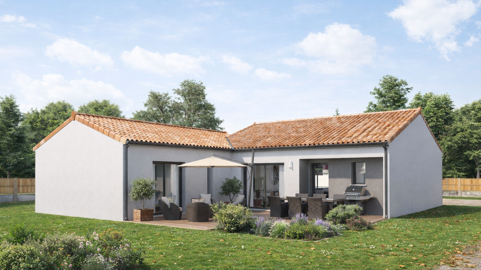 Maison neuve à Mortagne-sur-Sèvre avec 3 chambres sur terrain de 543m2 / image 3