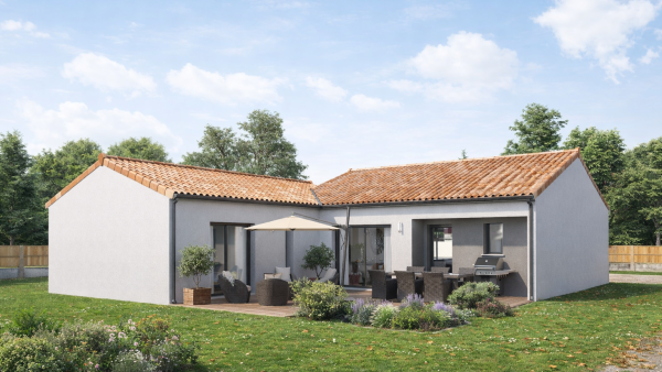 Maison neuve à Mortagne-sur-Sèvre avec 3 chambres sur terrain de 543m2 - image 2