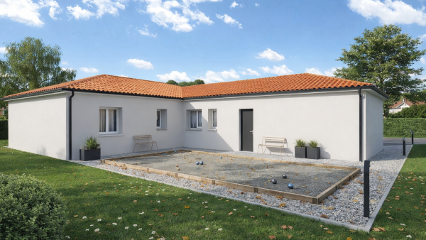 Maison neuve à Pleumartin avec 3 chambres sur terrain de 880m2 - image 3