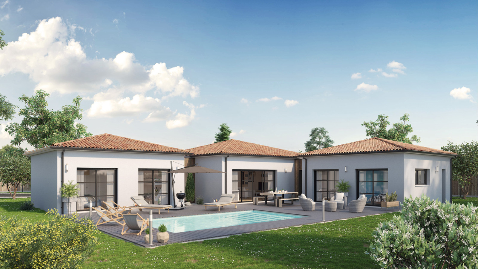 Maison neuve à Vouneuil-sous-Biard avec 4 chambres sur terrain de 1010m2 / image 2