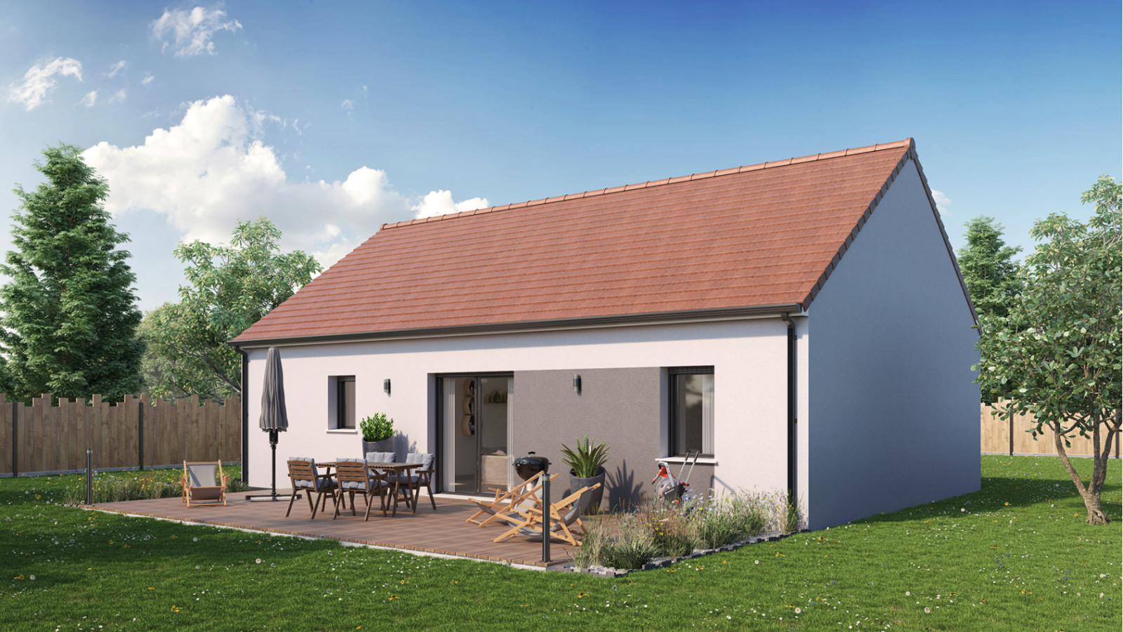 Maison neuve à Amilly avec 2 chambres sur terrain de 1224m2 / image 2