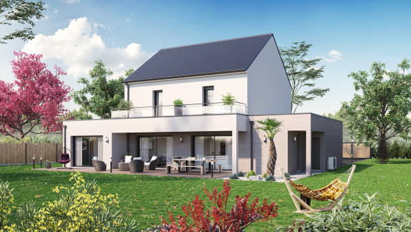 Maison neuve à Nazelles-Négron avec 4 chambres sur terrain de 810m2 - image 1