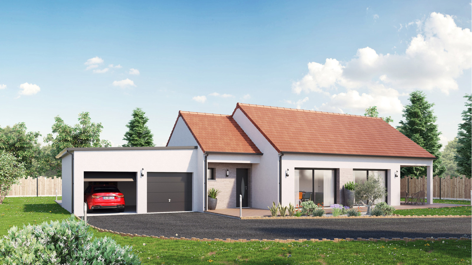 Maison neuve à Marçay avec 4 chambres sur terrain de 1112m2 / image 2