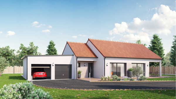 Maison neuve à Marçay avec 4 chambres sur terrain de 1112m2 - image 1