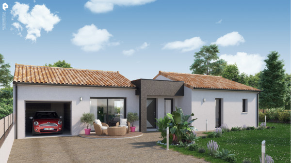 Maison neuve à Nieuil-l'Espoir avec 4 chambres sur terrain de 2460m2 - image 1