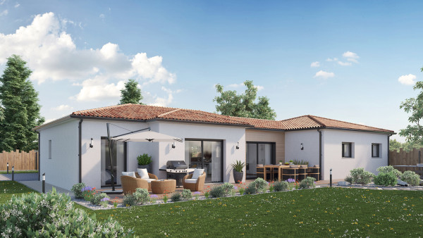 Maison neuve à Mignaloux-Beauvoir avec 4 chambres sur terrain de 450m2 - image 1