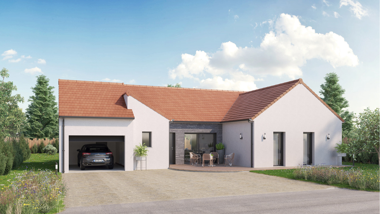 Maison neuve à Amilly avec 3 chambres sur terrain de 676m2 / image 2