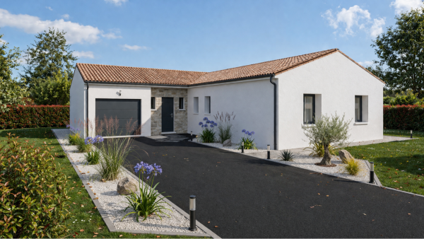 Maison neuve à Mortagne-sur-Sèvre avec 4 chambres sur terrain de 543m2 - image 1