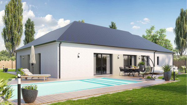 Maison neuve à Darvoy avec 3 chambres sur terrain de 540m2 - image 2