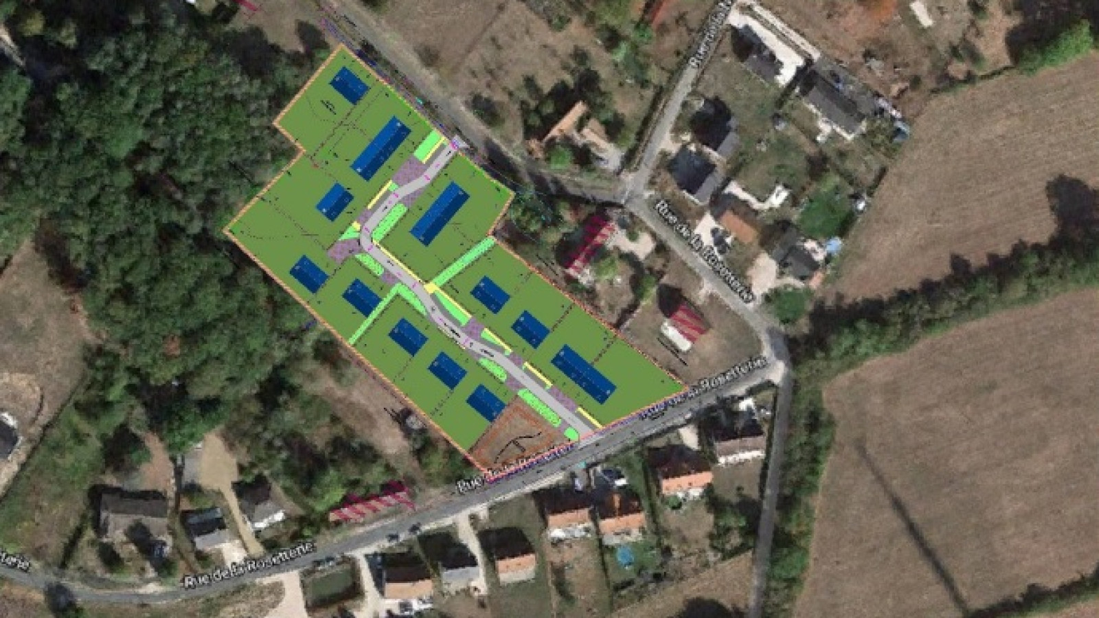 Terrain constructible de 605m2 à Traînou