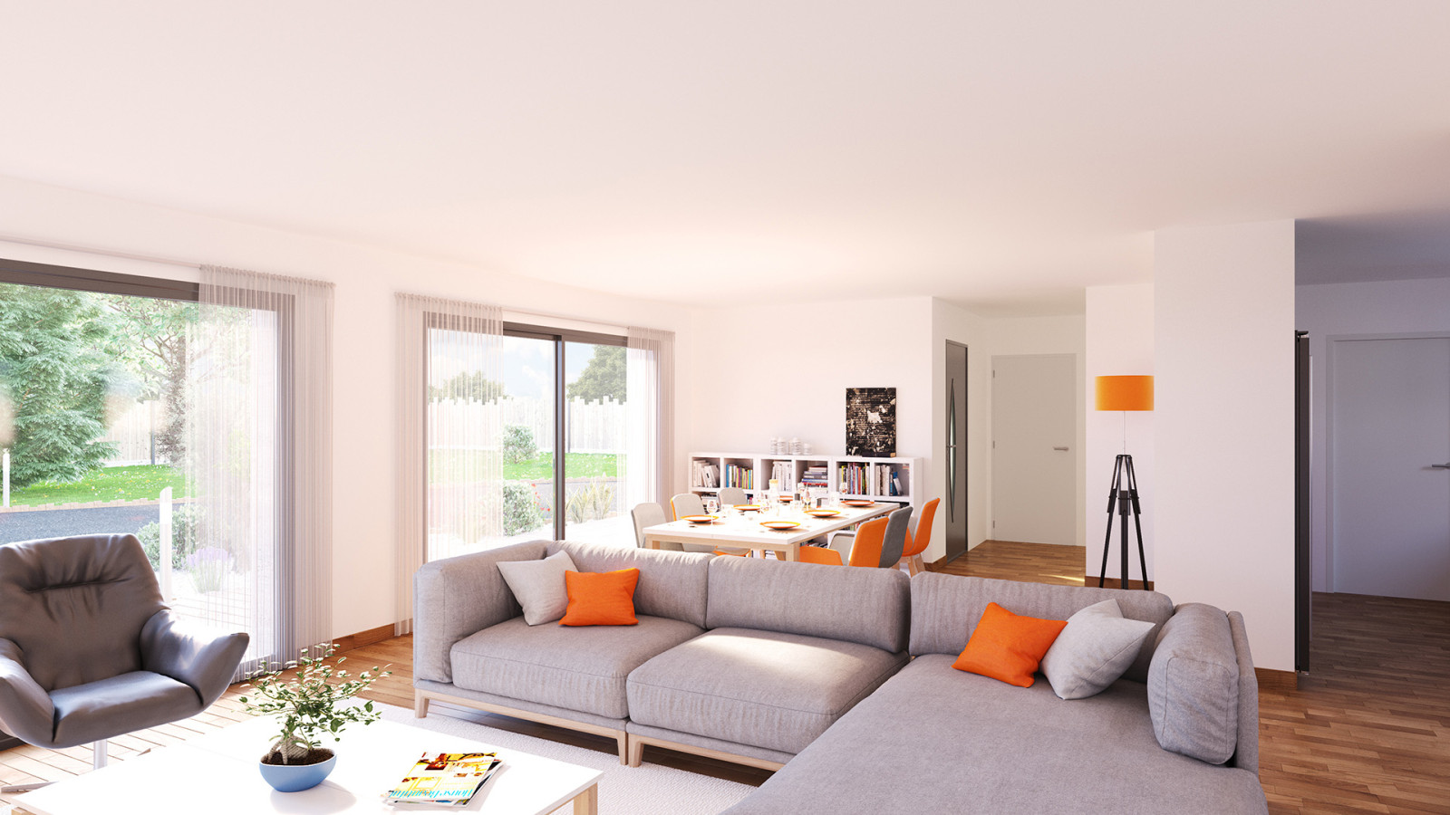 Maison neuve à Marçay avec 4 chambres sur terrain de 1112m2 / image 6