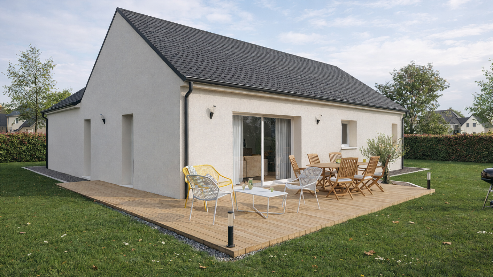 Maison neuve à Cercottes avec 3 chambres sur terrain de 444m2 / image 3