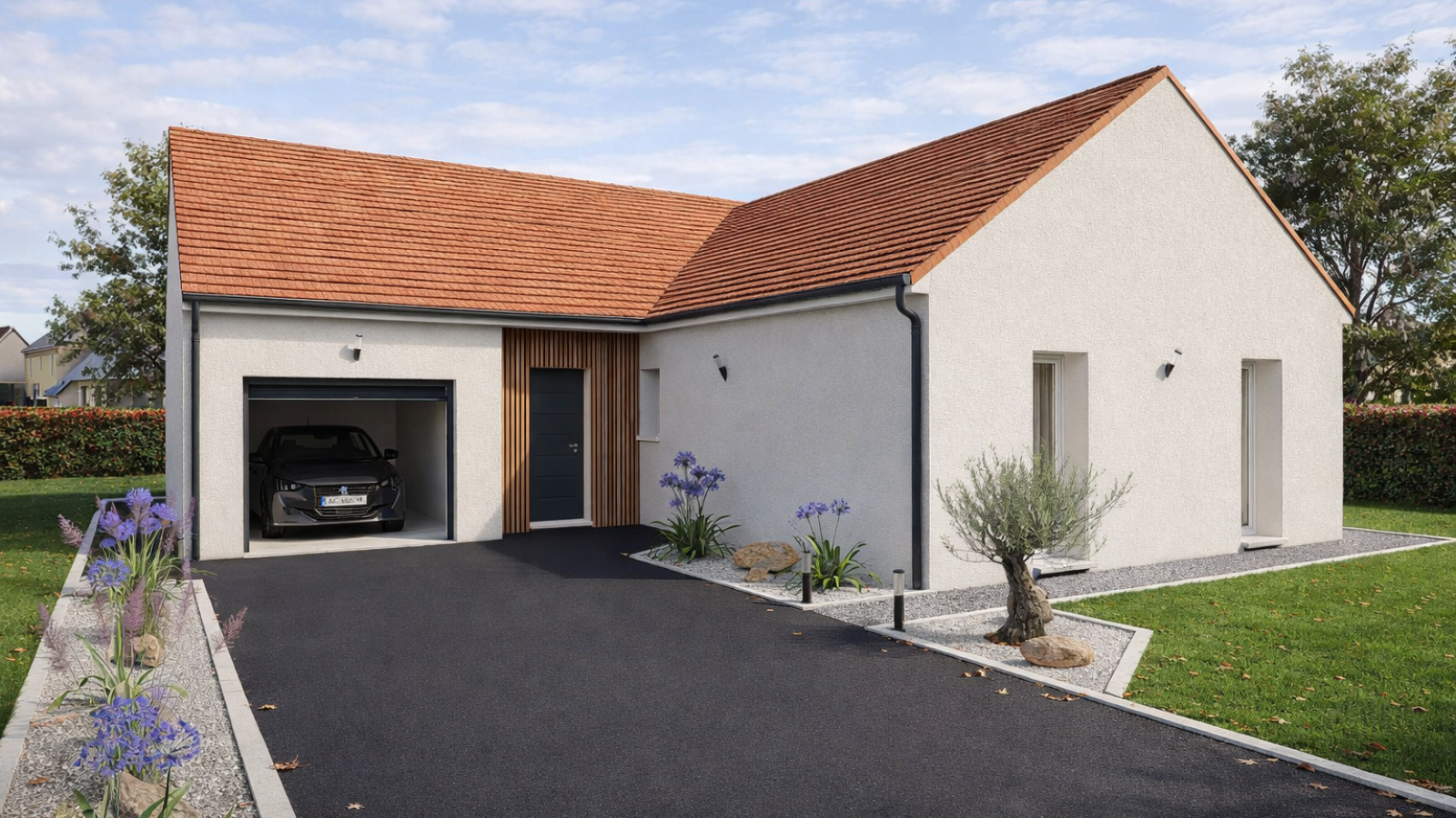 Maison neuve à Houdan avec 3 chambres sur terrain de 554m2 / image 2