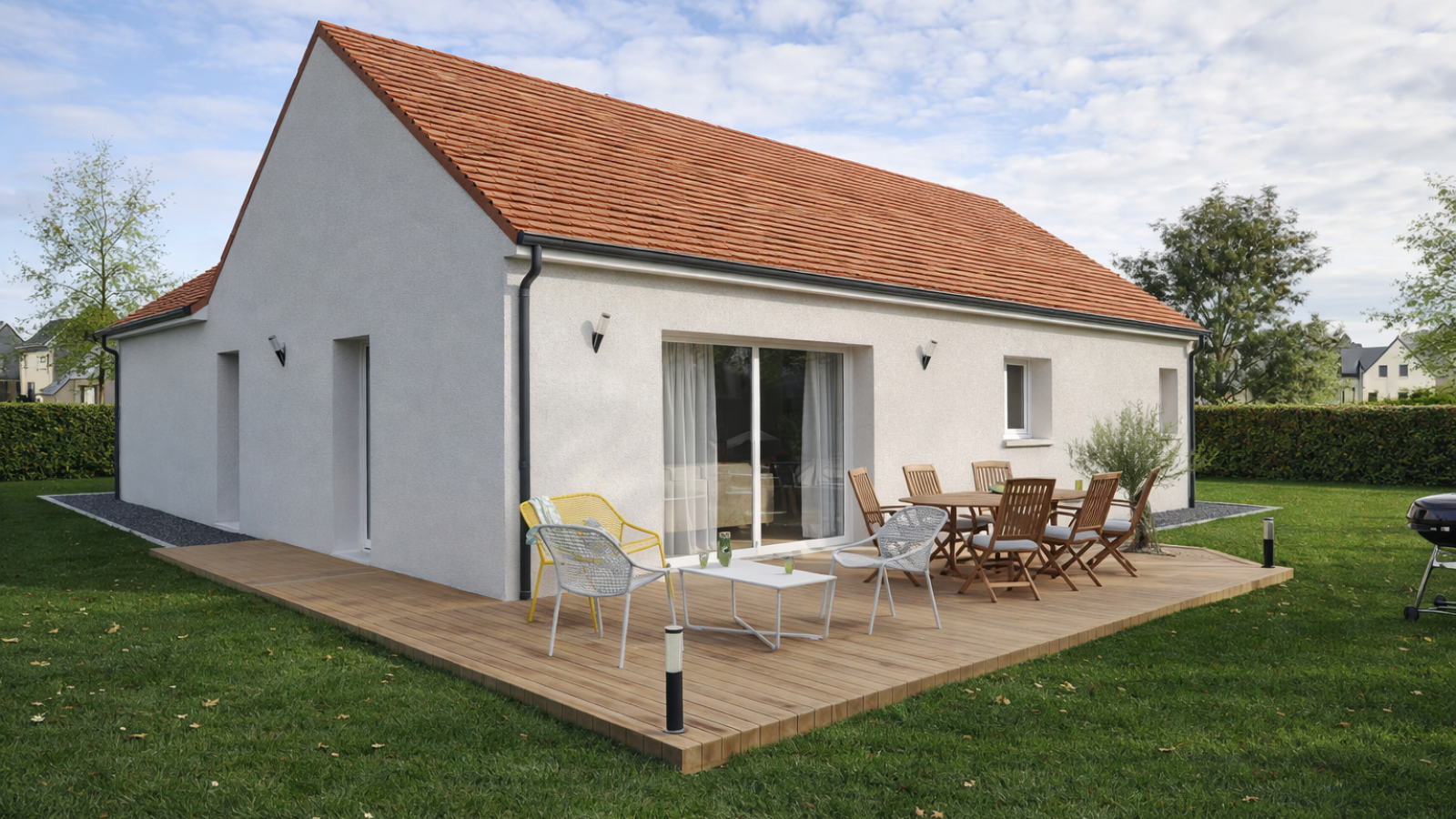 Maison neuve à Houdan avec 3 chambres sur terrain de 554m2 / image 3