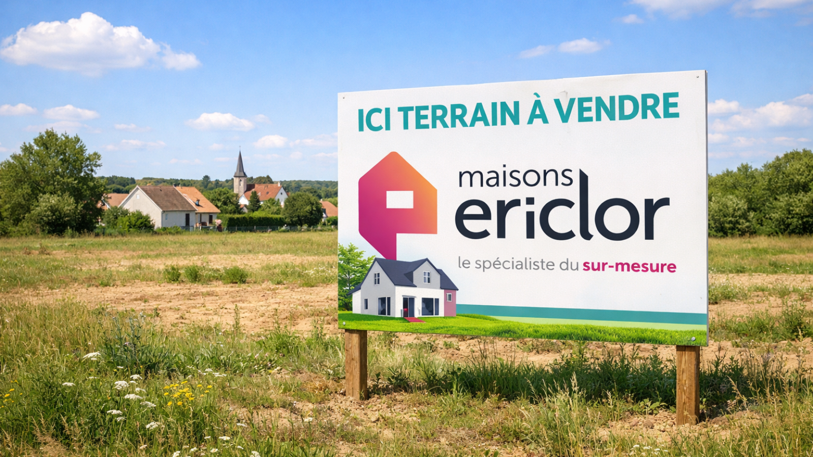Terrain constructible de 659m2 à Outarville