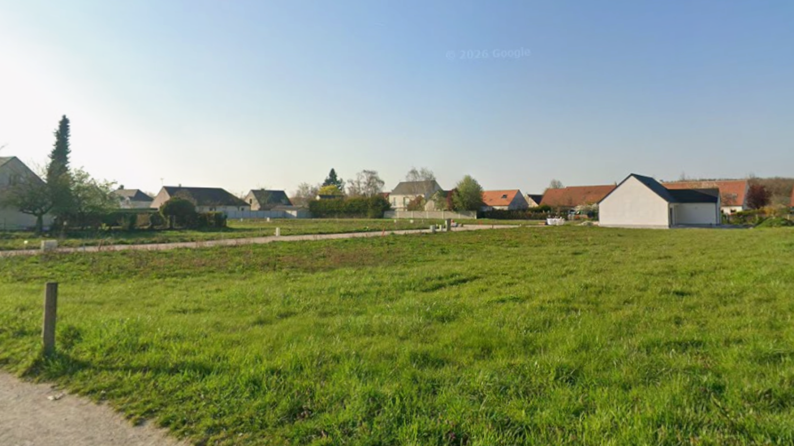 Terrain constructible de 444m2 à Cercottes
