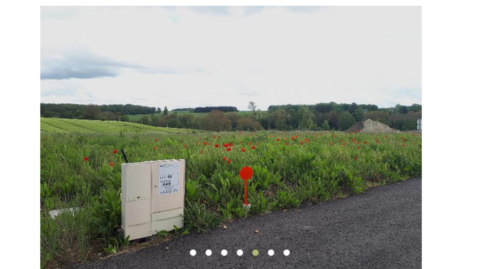 Terrain constructible de 506m2 à Beaumont-en-Véron
